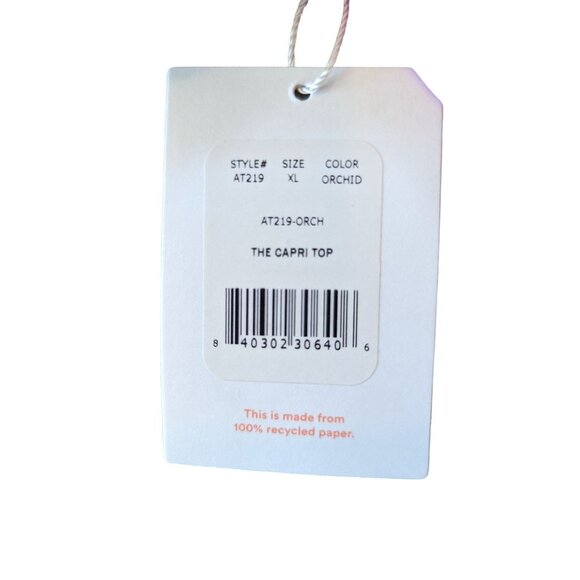 Andie Swim The Capri Top Orchid Pink Size XL - Picture 6 of 12